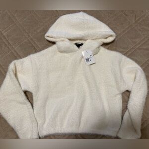 Forever 21 Cream Hooded Sweater